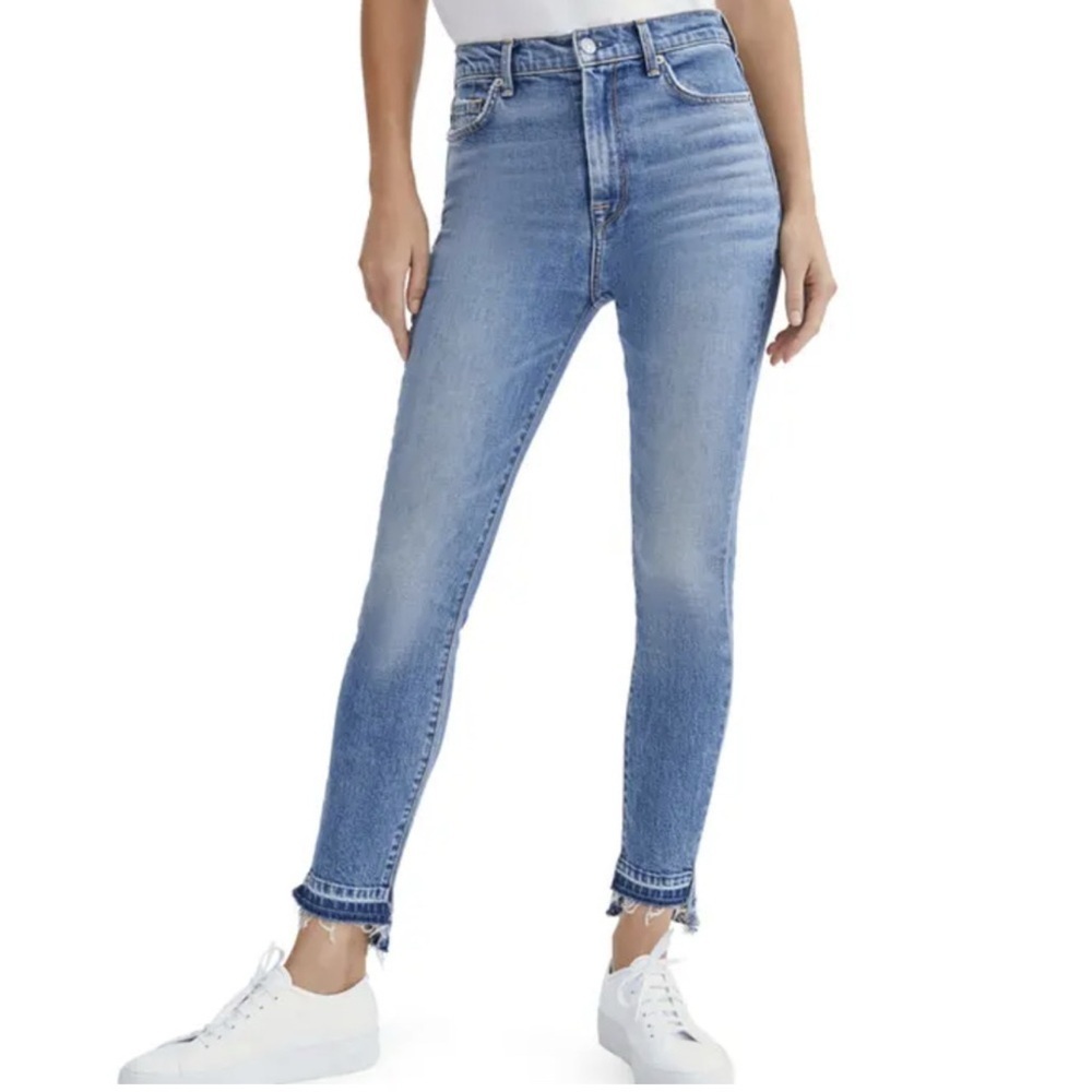 NWOT 7 For All Mankind Women's Blue High-Waisted Jeans - Size 32